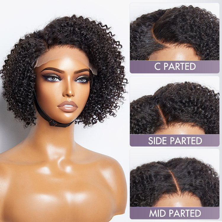 Ready to Go Side Part Jerry Curls Glueless 5x5 Closure Lace Wig Light Weight