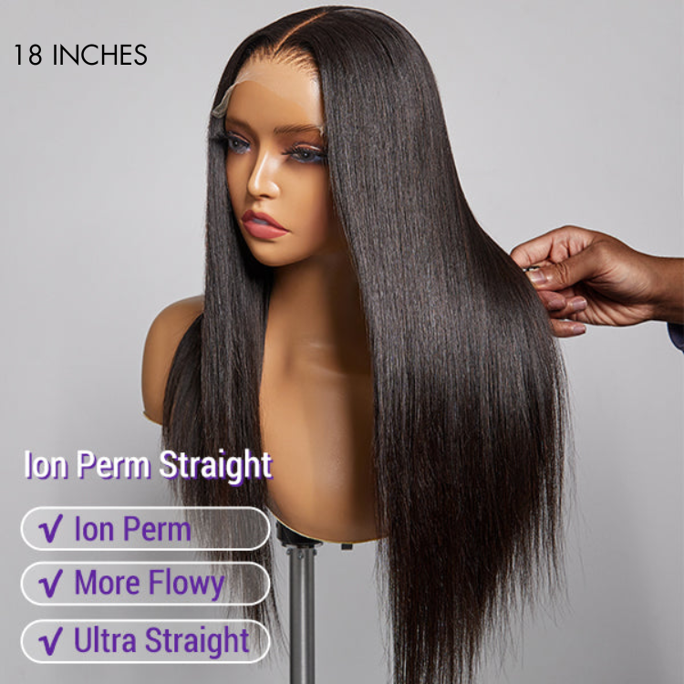 LUVME Ion Perm Straight Undetectable Glueless 5x5 Closure Lace Wig | Real HD Lace