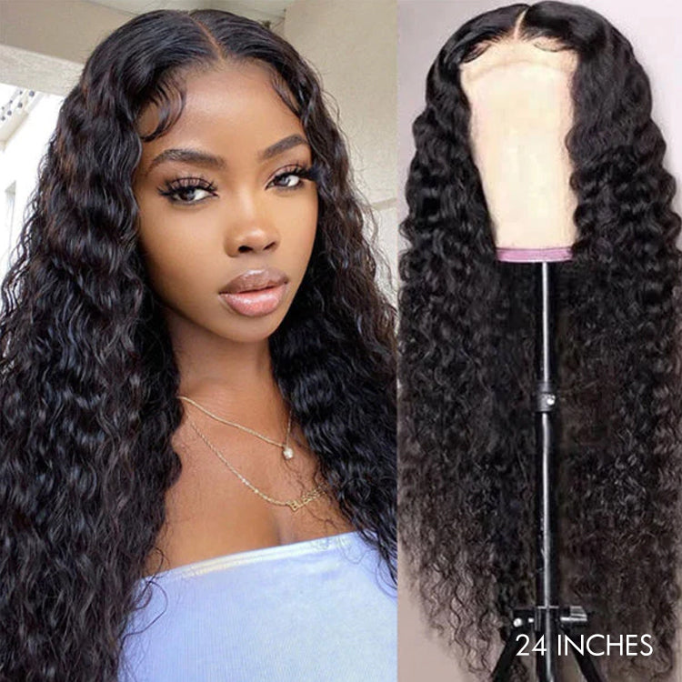 Luvme Hair 180% Density | Magical Wet And Wavy Mid Part Glueless 5x5 Closure HD Lace Wig Breathable Cap