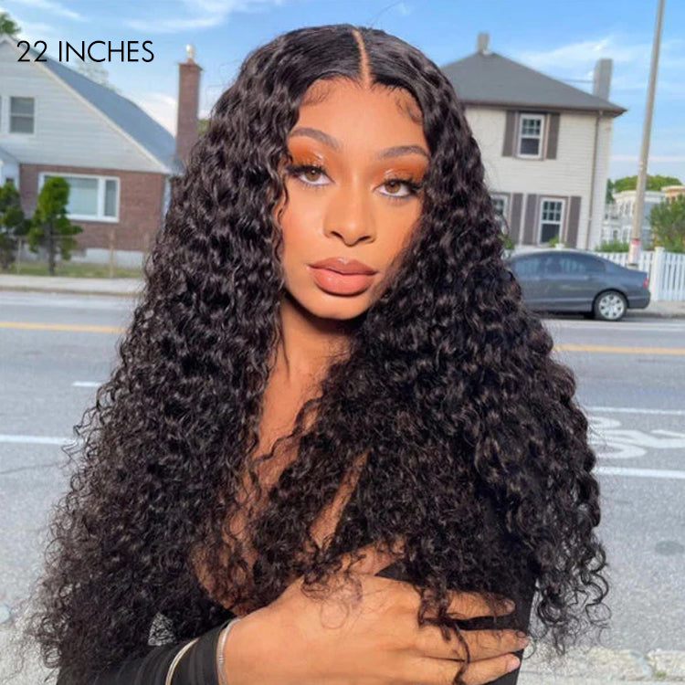 Luvme Hair 180% Density | Magical Wet And Wavy Mid Part Glueless 5x5 Closure HD Lace Wig Breathable Cap