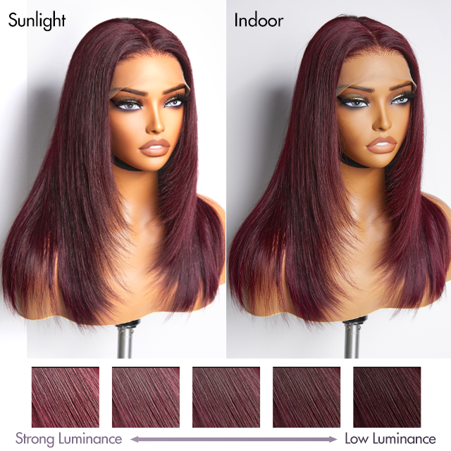 Luvme Hair 180% Density | Trendy Layered Cut Pre-plucked Glueless 5x5 Closure Lace Wig 100% Human Hair