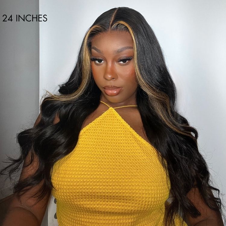 Luvme Hair 180% Density | Face-framing Blonde Highlight Layered Cut Loose Body Wave 5x5 Closure Undetectable HD Lace Wig