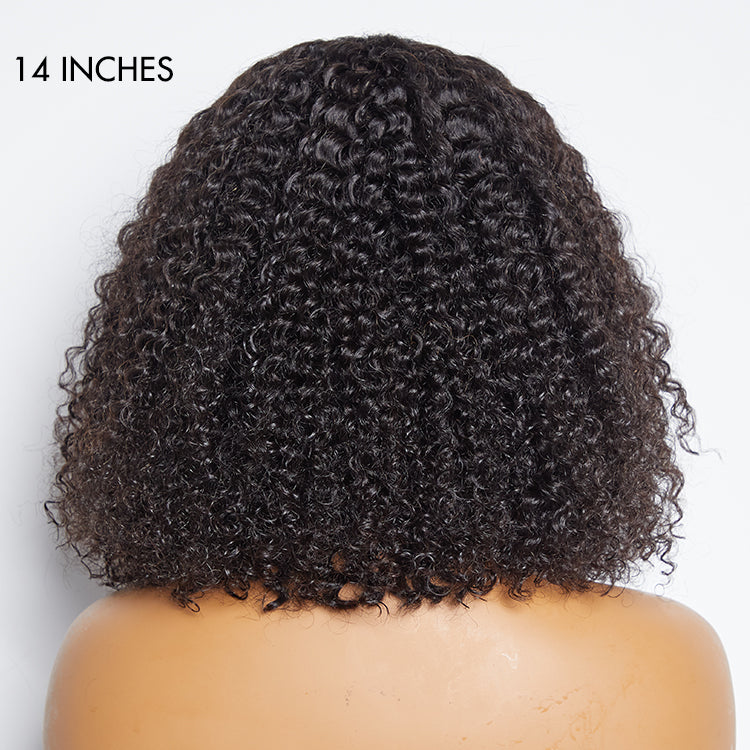 4C Edges | Kinky Curly Glueless 5x5 Closure HD Lace Wig Ready To Go 100% Human Hair