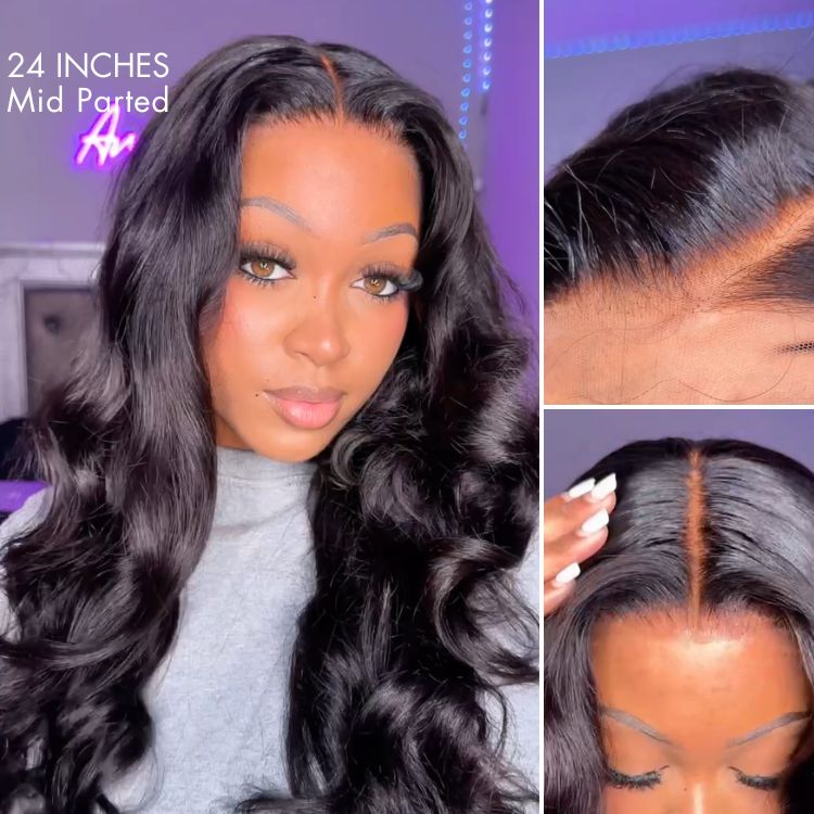 Luvme Hair PartingMax Glueless Wig Loose Body Wave 7x6 Closure HD Lace Pre Plucked & Bleached Ready to Go