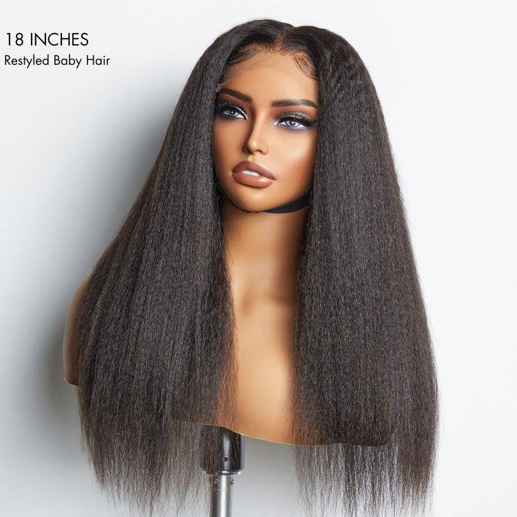 Luvme Hair PartingMax Glueless Wig 180% Density Kinky Straight 7x6 Closure HD Lace Wig Ready to Go