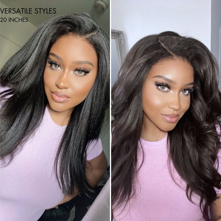 Luvme Hair PartingMax Glueless Wig 180% Density Kinky Straight 7x6 Closure HD Lace Wig Ready to Go