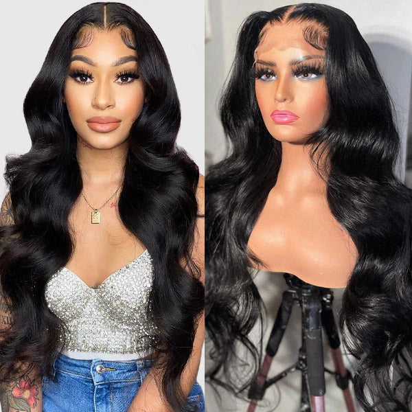 Bundles of Roses Overnight Shipping 13x4 Lace Frontal Wig Brazilian Body Wave Lace Front Human Hair Wigs