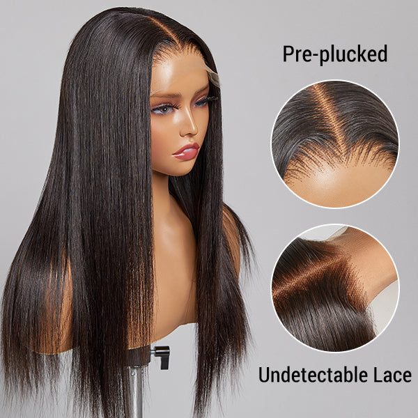 LUVME Ion Perm Straight Undetectable Glueless 5x5 Closure Lace Wig | Real HD Lace