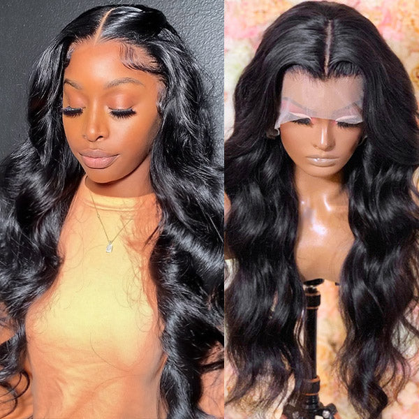 Bundles of Roses Overnight Shipping 13x4 Lace Frontal Wig Brazilian Body Wave Lace Front Human Hair Wigs