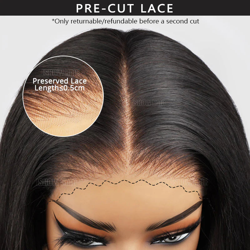 Wave HD Lace Frontal Wig Pre-Plucked Glueless Human Hair Wigs 13x4 Transparent Lace Wig