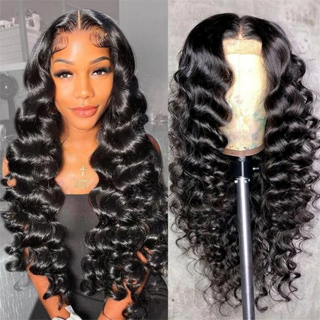 Bundles of Roses 4x4 5x6 Lace Closure 13x4 Transparent Lace Front Wigs